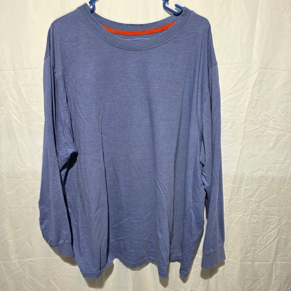 Boulder Creek Trading Company Mens 3XL Big Blue Long Sleeve T-Shirt Heathered